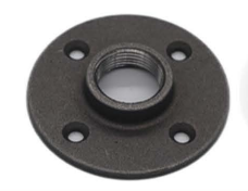 Round Flange with 4 holes